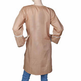 Women's Plain Kurti - Beige, Women, Ready Kurtis, Chase Value, Chase Value