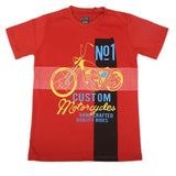 Boys Half Sleeves Jersey T-Shirt - Red, Kids, Boys T-Shirts, Chase Value, Chase Value