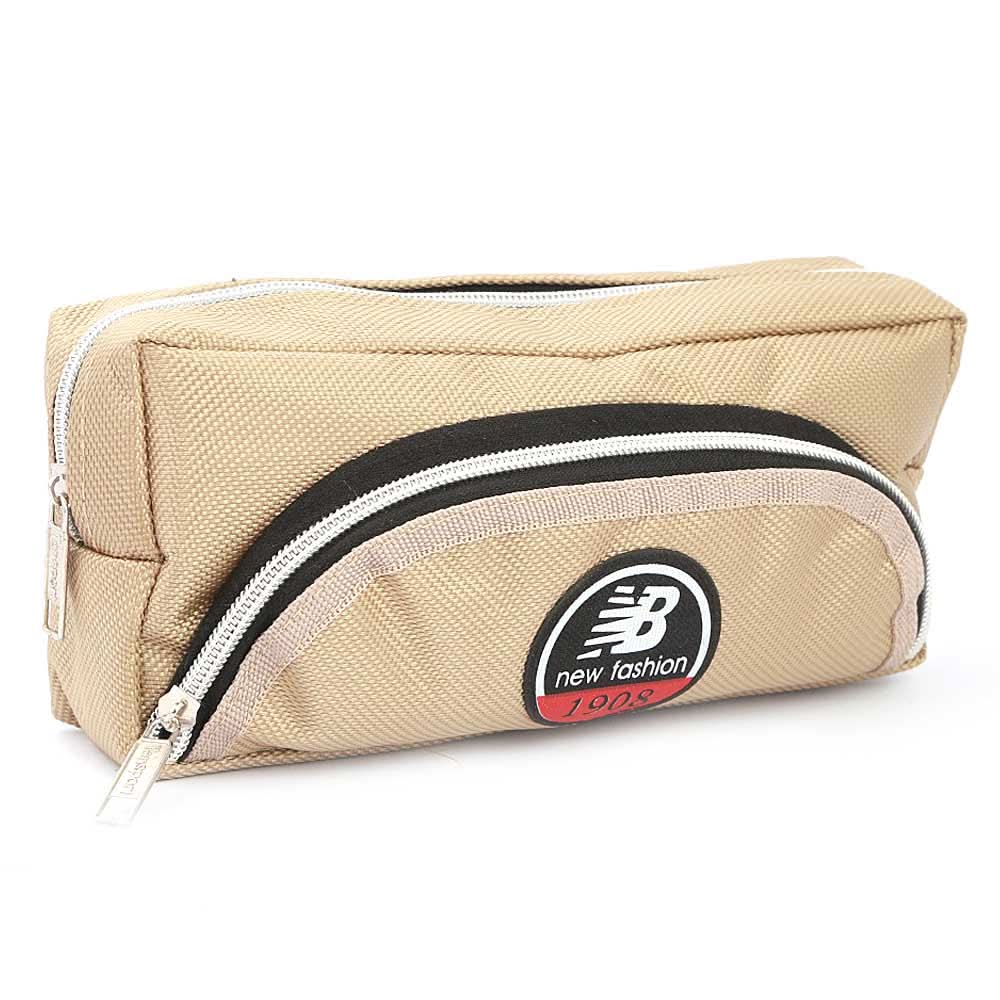 Pencil Pouch (IC-5) - Beige, Kids, Pencil Boxes And Stationery Sets, Chase Value, Chase Value