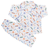 Boys Full Sleeves Night Suit - White, Kids, Boys Sets And Suits, Chase Value, Chase Value