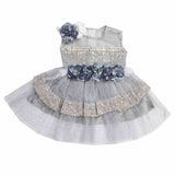 Girls Fancy Frock - Grey, Girls Frocks, Chase Value, Chase Value