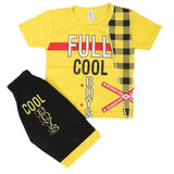 Boys Half Sleeves Short Suit - Yellow, Kids, Boys Sets And Suits, Chase Value, Chase Value