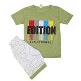 Boys Half Sleeves Short Suit -Green, Kids, Boys Sets And Suits, Chase Value, Chase Value