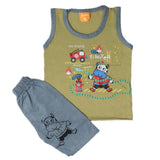 Boys Sando Suit - Light Green, Kids, Boys Sets And Suits, Chase Value, Chase Value