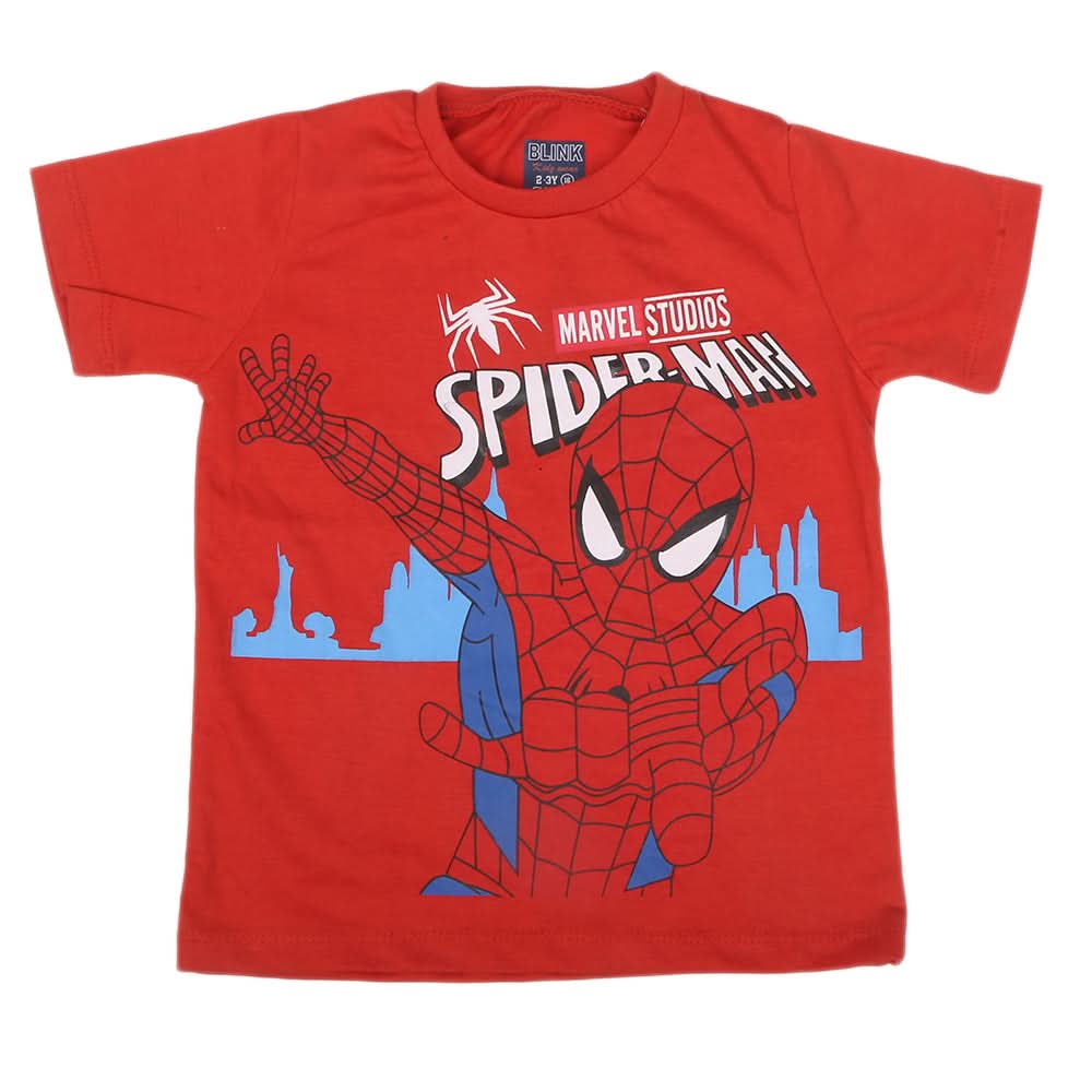 Boys Half Sleeves Jersey T-Shirt - Red, Kids, Boys T-Shirts, Chase Value, Chase Value