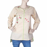 Women's Embroidered Western Top Front Dori Pipen - Peach, Women, T-Shirts And Tops, Chase Value, Chase Value