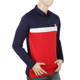 Men's Eminent Full Sleeves Polo T-Shirt - Navy Blue, Men, T-Shirts And Polos, Eminent, Chase Value