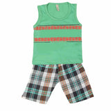 Boys 2 Pcs Suit Sando - Green, Kids, Boys Sets And Suits, Chase Value, Chase Value