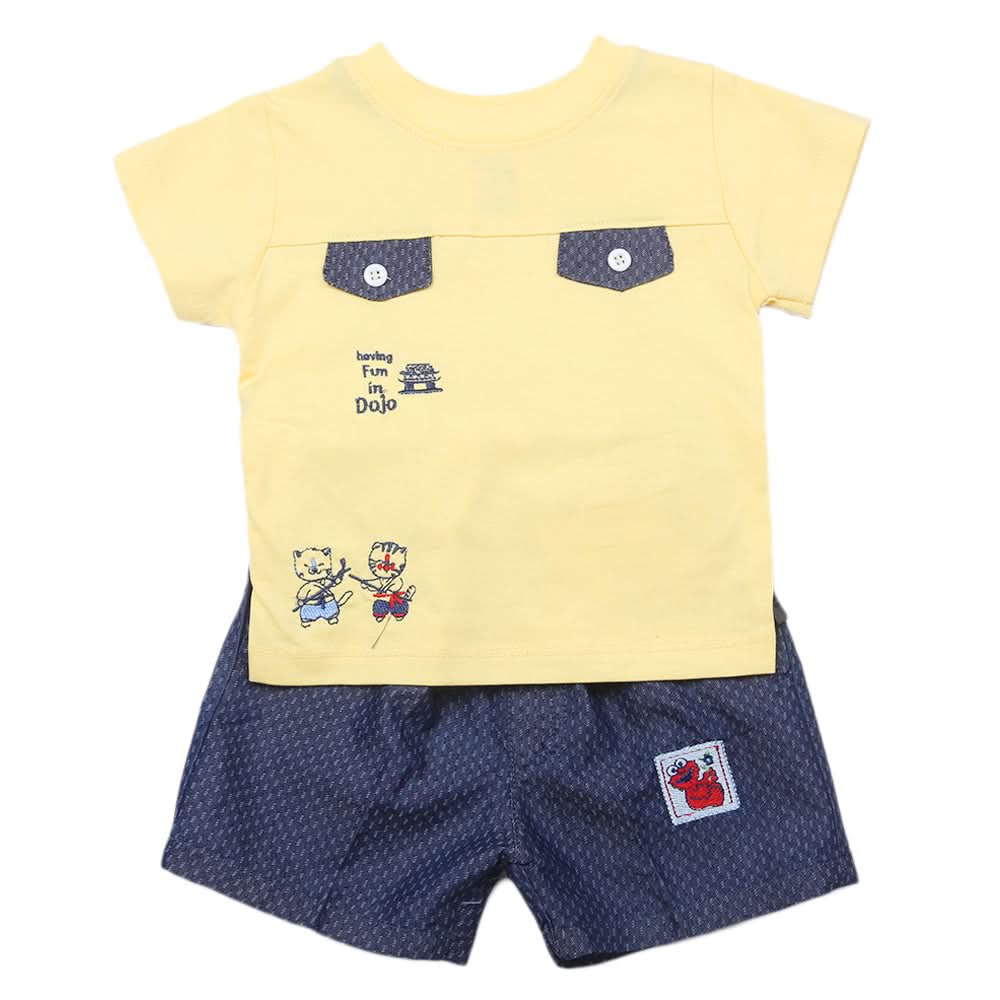 Newborns Half Sleeves Girls Suit - Yellow, Kids, Newborn Girls Sets And Suits, Chase Value, Chase Value