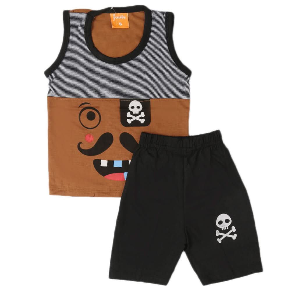 Boys Sando Suit - Brown, Kids, Boys Sets And Suits, Chase Value, Chase Value