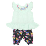 Newborns Half Sleeves Girls Suit - Light Green, Kids, Newborn Girls Sets And Suits, Chase Value, Chase Value
