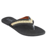 Girls Fancy Slippers (KL-004) - Black, Kids, Girls Slippers, Chase Value, Chase Value