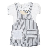 Newborns Half Sleeves Girls Romper - Grey, Kids, Newborn Girls Rompers, Chase Value, Chase Value