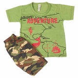 Boys 2 Pcs Suit Half Sleeves - Green, Kids, Boys Sets And Suits, Chase Value, Chase Value