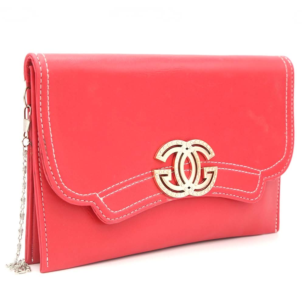 Ladies Clutch K-2088 - Red, Women, Clutches, Chase Value, Chase Value