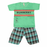 Boys 2 Pcs Suit Half Sleeves - Green, Kids, Boys Sets And Suits, Chase Value, Chase Value
