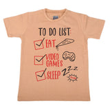 Boys Half Sleeves T-Shirt 3982 - Light Brown, Kids, Boys T-Shirts, Chase Value, Chase Value