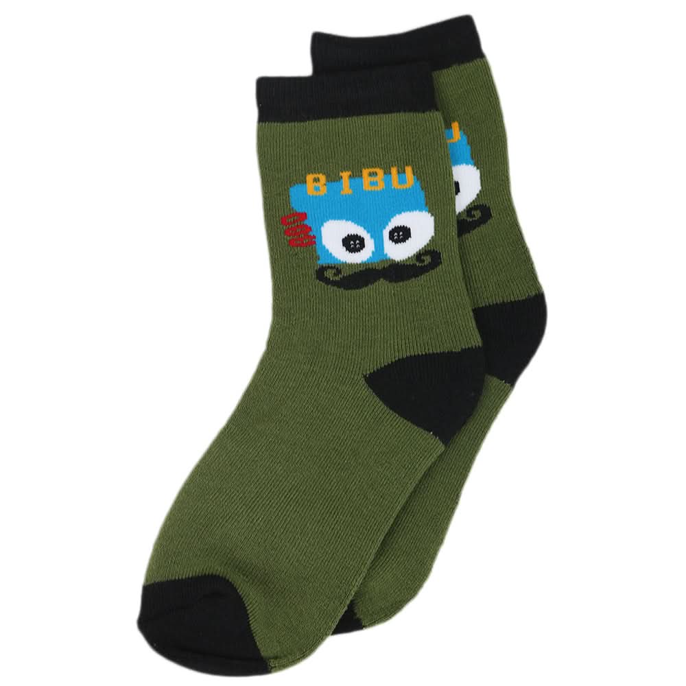 Kids Winter Socks - RS481 - Dark Green - A, Kids, Boys Socks, Kids, Girls Socks, Chase Value, Chase Value
