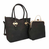 Women's Handbag (223J) 2 Pcs - Black, Women, Bags, Chase Value, Chase Value