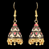 Women's Fancy Ear Jhumki - Golden - Black, Jewellery, Chase Value, Chase Value