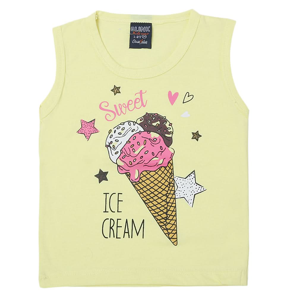 Girl's Sando T-Shirts - Yellow, Kids, Girls T-Shirts, Chase Value, Chase Value