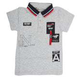 Boys Half Sleeves Polo T-Shirt - Grey, Kids, Boys T-Shirts, Chase Value, Chase Value