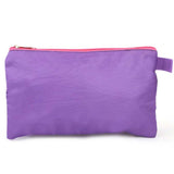Pencil Pouch Two Zipper - Purple, Kids, Pencil Boxes And Stationery Sets, Chase Value, Chase Value