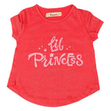 Girls Half Sleeves T-Shirt ST-01 - Red, Kids, Girls T-Shirts, Chase Value, Chase Value