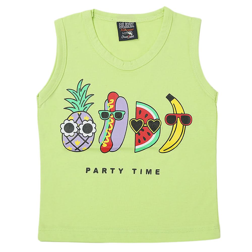 Boys Sando T-Shirt - Light Green, Kids, Boys T-Shirts, Chase Value, Chase Value