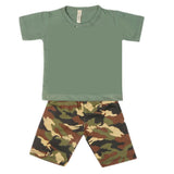 Boys 2 Pcs Suit Half Sleeves - Green, Kids, Boys Sets And Suits, Chase Value, Chase Value