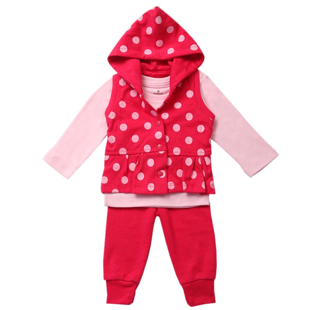 Eminent Newborn Girls 3Pcs Suit - Pink, Newborn Girls Sets & Suits, Eminent, Chase Value