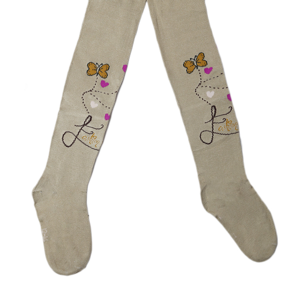 Girls Printed Legging - Light Brown, Kids, Tights Leggings And Pajama, Chase Value, Chase Value