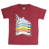 Boys Half Sleeves Jersey T-Shirt 4127 - Maroon, Kids, Boys T-Shirts, Chase Value, Chase Value