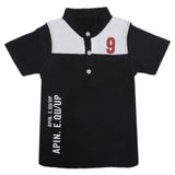 Boys Half Sleeves Fashion T-Shirt -Black, Kids, Boys T-Shirts, Chase Value, Chase Value