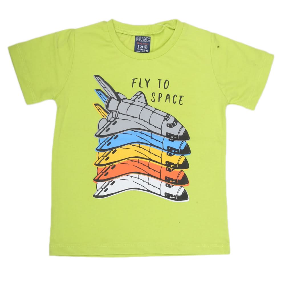 Boys Half Sleeves Jersey T-Shirt 4127 - Light Green, Kids, Boys T-Shirts, Chase Value, Chase Value
