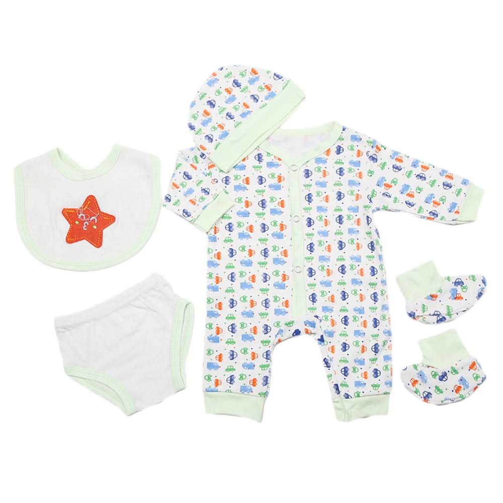 Newborn Gift Set 8Pcs - Green, Kids, Newborn Girls Sets And Suits, Chase Value, Chase Value