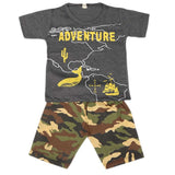 Boys 2 Pcs Suit Half Sleeves - Grey, Kids, Boys Sets And Suits, Chase Value, Chase Value