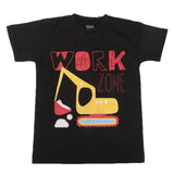 Boys Half Sleeves Jersey T-Shirt 4129 - Black, Kids, Boys T-Shirts, Chase Value, Chase Value