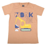 Boys Half Sleeves Jersey T-Shirt 4129 - Light Brown, Kids, Boys T-Shirts, Chase Value, Chase Value