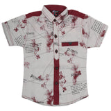 Boys Half Sleeves Casual Shirt - Maroon, Kids, Boys Shirts, Chase Value, Chase Value