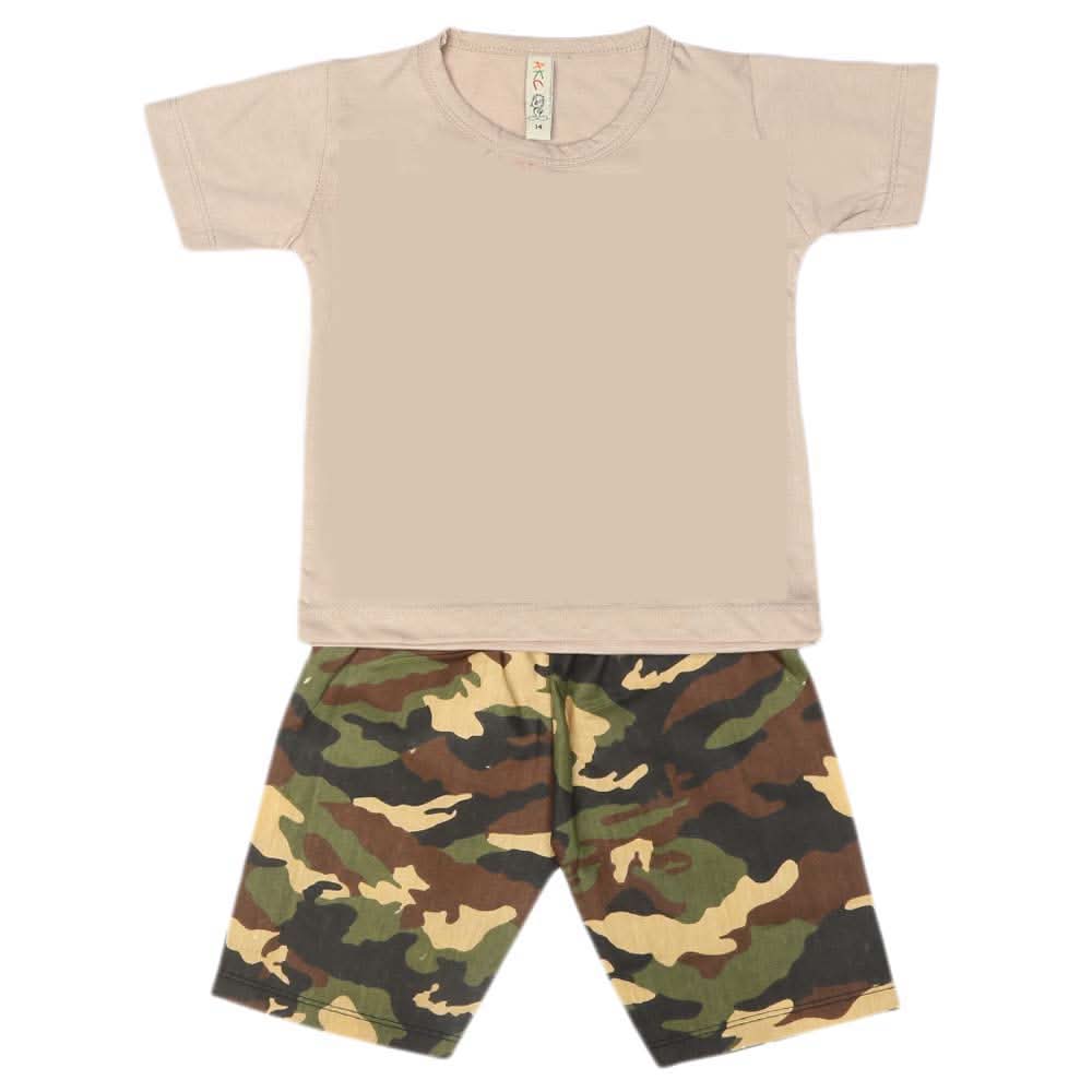 Boys 2 Pcs Suit Half Sleeves - Light Grey, Kids, Boys Sets And Suits, Chase Value, Chase Value