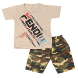 Boys 2 Pcs Suit Half Sleeves - Light Grey, Kids, Boys Sets And Suits, Chase Value, Chase Value