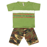 Boys 2 Pcs Suit Half Sleeves - Green, Kids, Boys Sets And Suits, Chase Value, Chase Value
