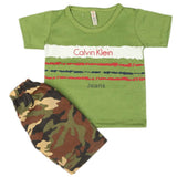 Boys 2 Pcs Suit Half Sleeves - Green, Kids, Boys Sets And Suits, Chase Value, Chase Value