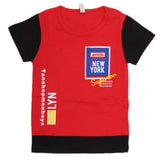 Boys Half Sleeves T-Shirt - Red, Kids, Boys T-Shirts, Chase Value, Chase Value