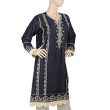 Women's Embroidered Kurti - Navy Blue, Women, Ready Kurtis, Chase Value, Chase Value