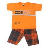 Boys 2 Pcs Suit Half Sleeves - Yellow, Kids, Boys Sets And Suits, Chase Value, Chase Value