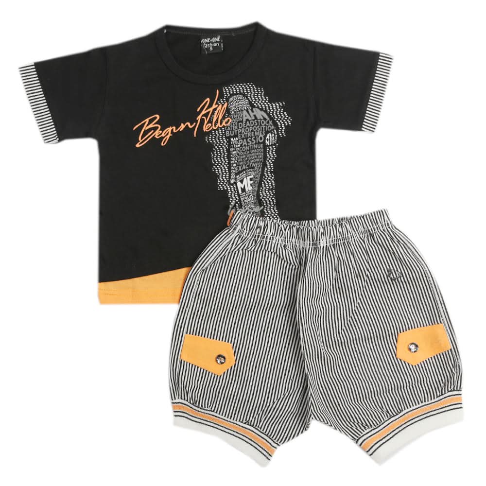 Boys Short Suit - Black, Boys Sets & Suits, Chase Value, Chase Value