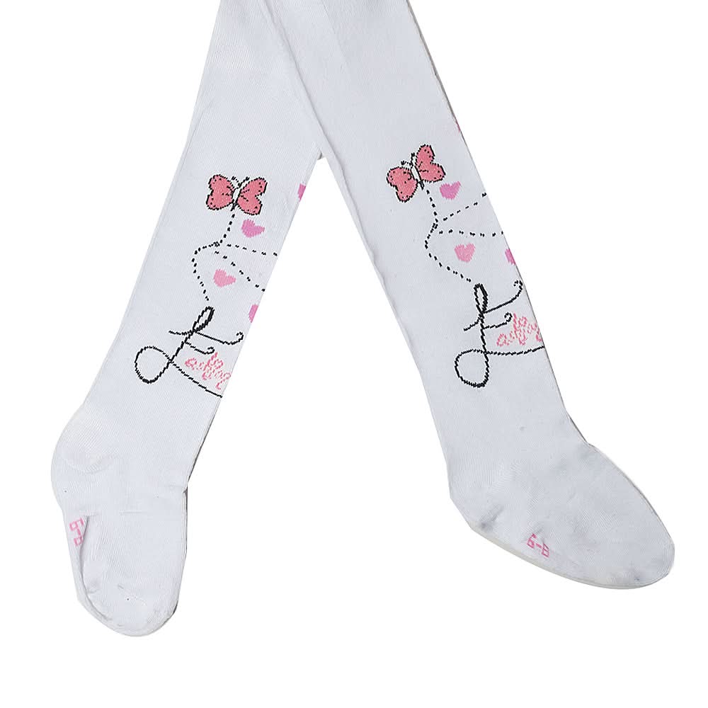 Girls Printed Legging - White, Kids, Tights Leggings And Pajama, Chase Value, Chase Value