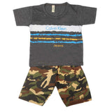 Boys 2 Pcs Suit Half Sleeves - Grey, Kids, Boys Sets And Suits, Chase Value, Chase Value